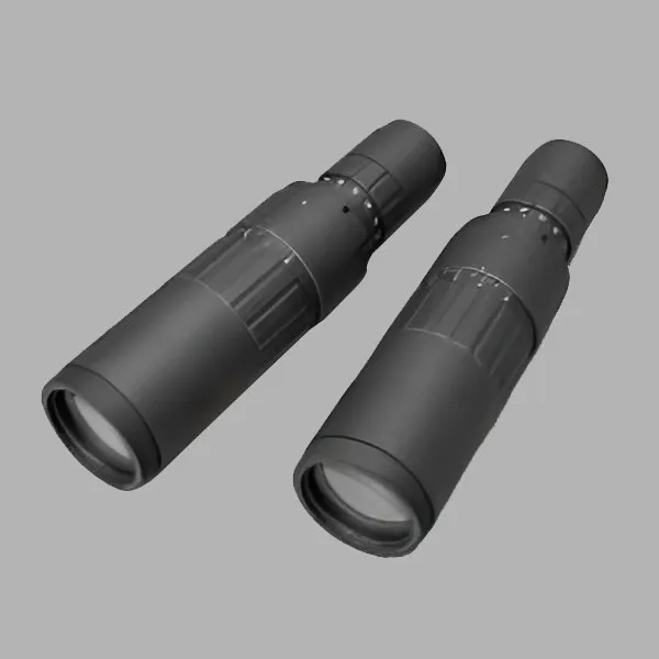 Two black laser beam expander tubes