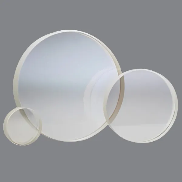 Three round beam sampler plates of different sizes