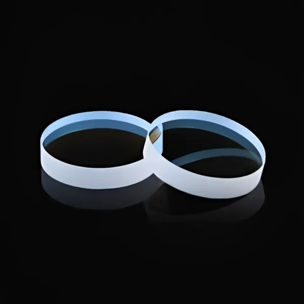 Two thin circular windows on black
