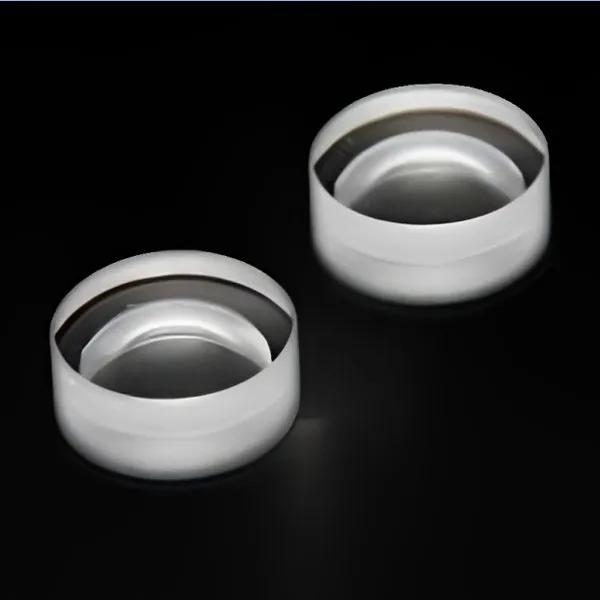 Two negative meniscus lenses on black