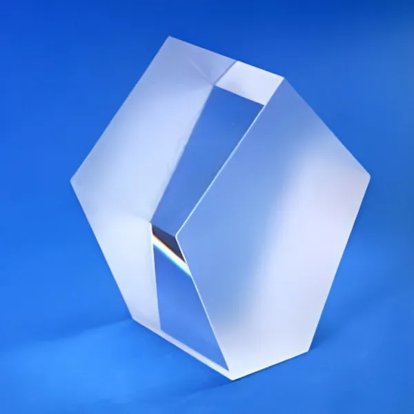 Penta prism on a blue background