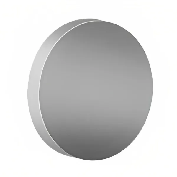 Flat aluminium mirror on white