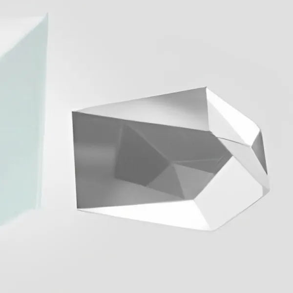 Schmidt prism on a light background